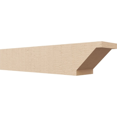 Ekena Millwork 6in. W x 6in. H x 32in. L Burlington Woodgrain TimberThane Rafter Tail, Primed Tan RFTUR06X06X32BURRCPR